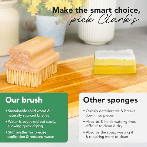 Cepillo para aceite y cera para tablas con mango de madera arce miniatura 5
