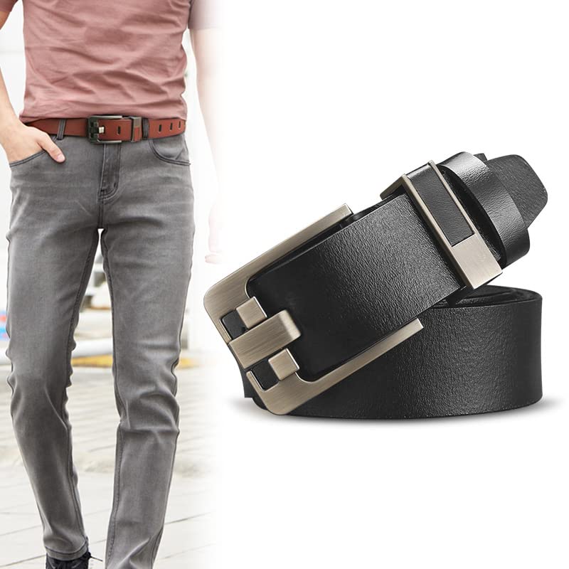125cm Casual Belts Retro Pinhole Buckle Men's Cowhide Belts Business All-match Belt Suitable for Various Occasions3