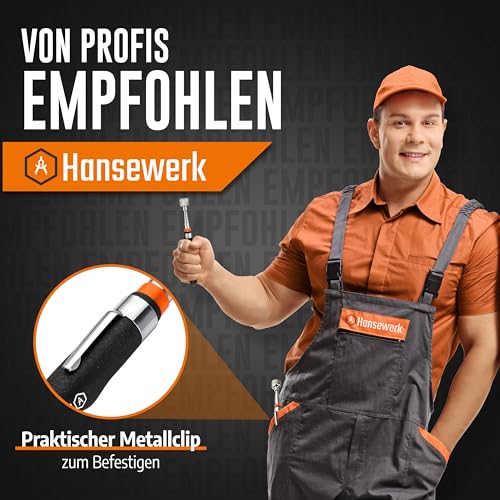 Hansewerk® original teleskop Stabmagnet Magnetstab Teleskopmagnet ausziehbar Magnetheber pick-up 80 cm teleskop stab stark magnet magnetstange stift werkzeug (1)