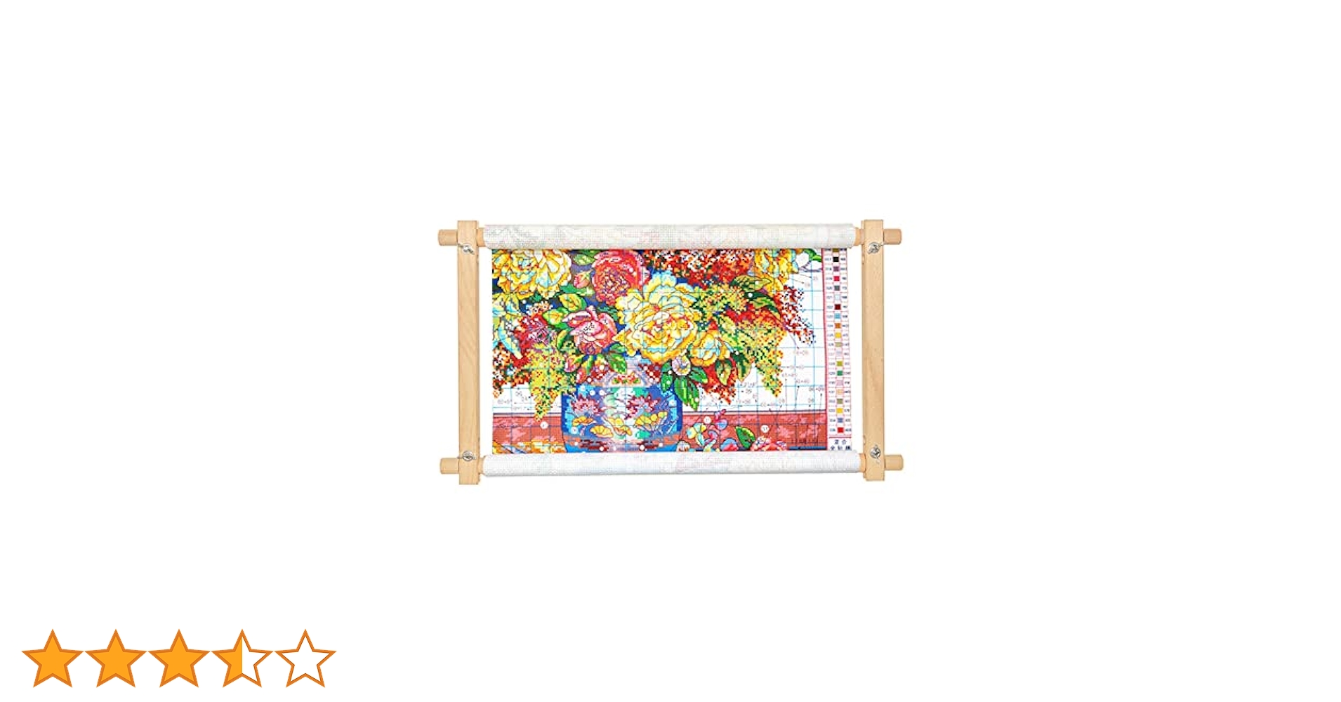 日本刺繍　フレーム付き 楽天市場】natio 刺繍枠 39.5×44.5cm角 足付 | 角型 スタンド