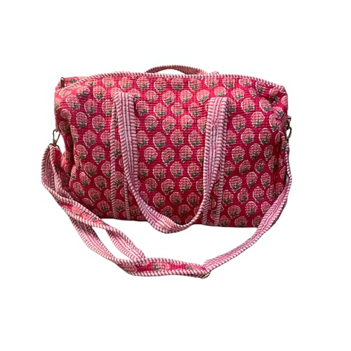Bolsa de Viaje Fin de Semana, Deporte, Cosas del Bebe. Super util y Practica. Regalo estupendo para Cualquier ocasión. (Fresa)
