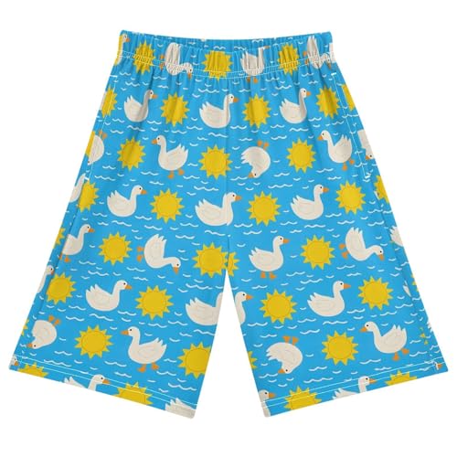 Goose Sun Pajama Pants Short Sleep Pants Pajama Bottoms Elastic Waist with Pockets 6-14 Years