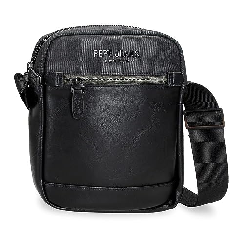 Pepe Jeans Grays Bandolera Mediana Negro 17x22x6...