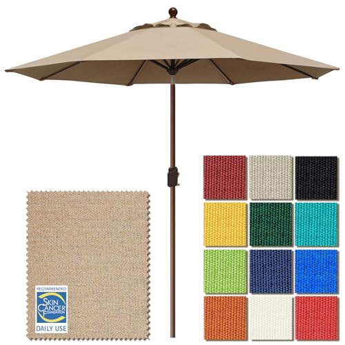 EliteShade USA 10-Year-Non-Fading 9Ft Market Umbrella Patio Umbrella Outdoor Table