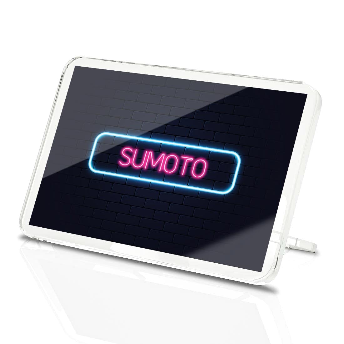 Classic Rectangle Magnet with Stand - Neon Sign Design Sumoto City Japan - Fridge Locker Office Whiteboard Toolbox #351039