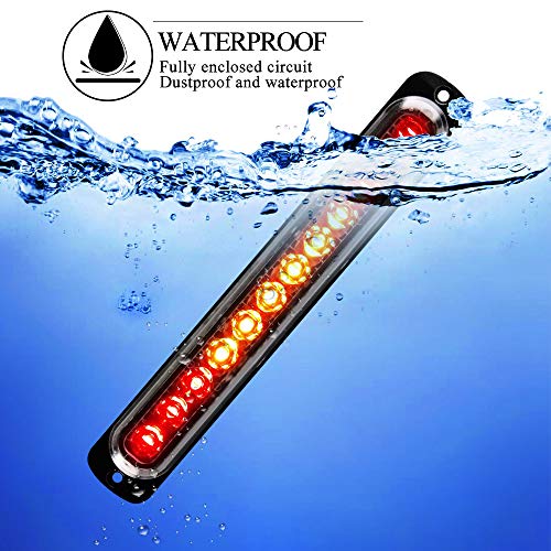 12-24V 12LED Emergency Strobe Lights Waarschuwingslichten Bar-Waterproof Knipperende Modus Herstel Breakdown Beacon… - Afbeelding 6