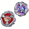 Beyblade X Beat Tyranno 4-70Q & Knife Shinobi 4-80HN Dual Pack Set with 2 Right-Spinning Tops; Authentic Takara Tomy Battle Tops; Games/Toys for Boys & Girls 8+