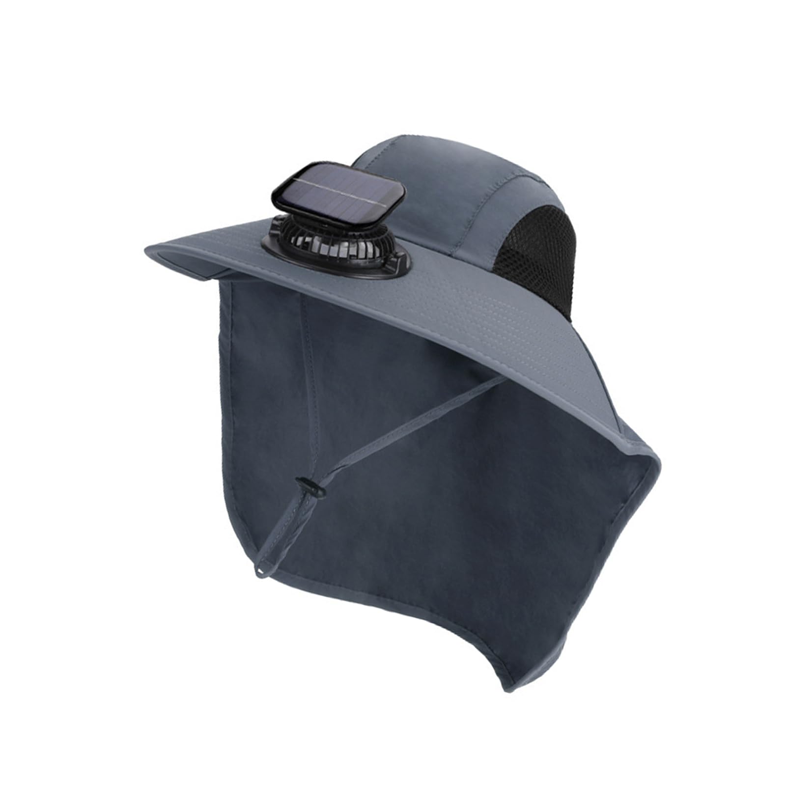 Gorra con ventiladores extraíbles solares y ajuste regulable 8