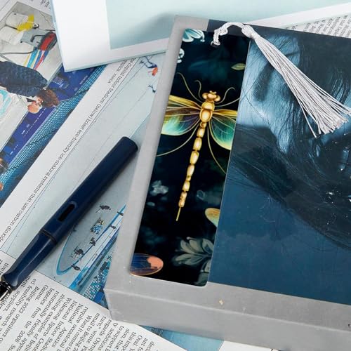 Marque-pages libellule : lot d'accessoires de lecture pour livres - 7