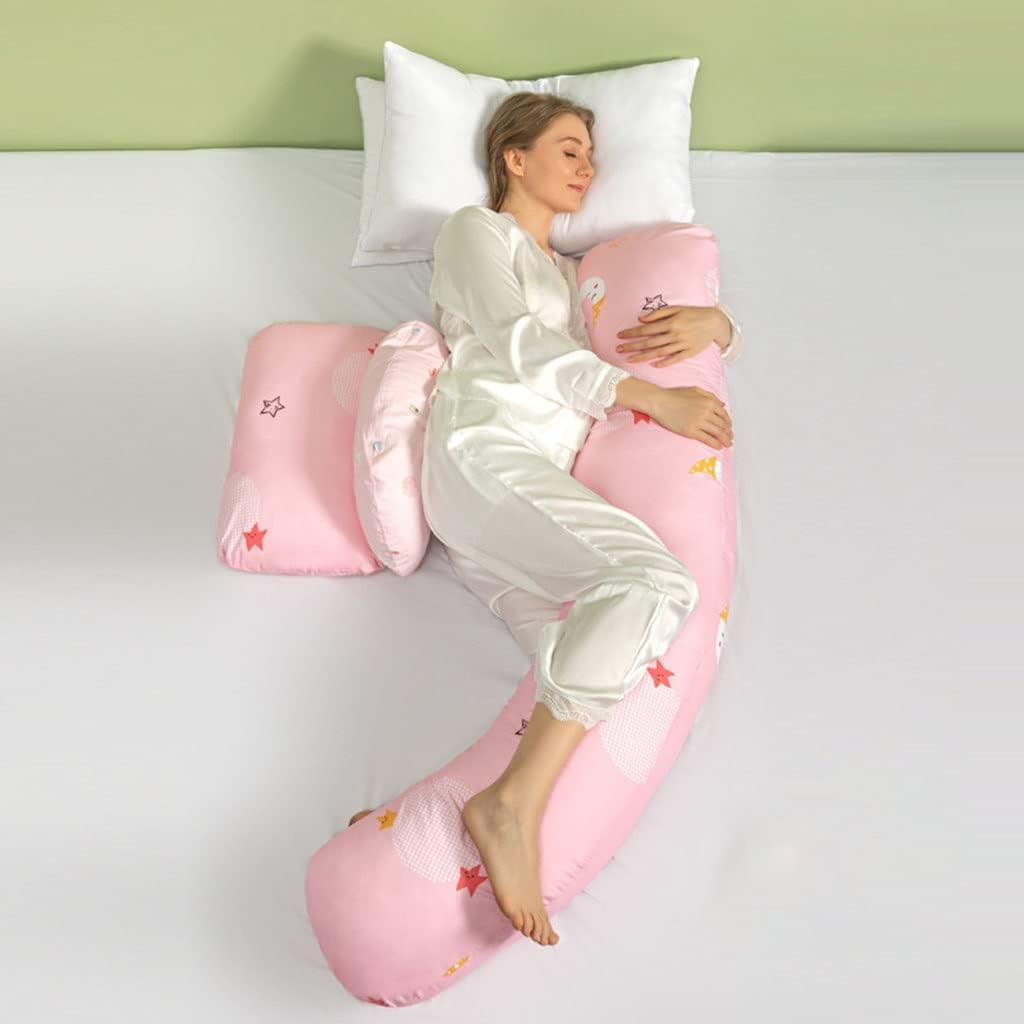 Pregnancy Pillow U-Shaped Cotton Detachable Maternity Pillow Multifunctional Side Sleeping Pillow, Nursing Pillow and Cushion Can Be Freely Combined and Washed Body Pillows ( Color : A7 , Size : 150x7