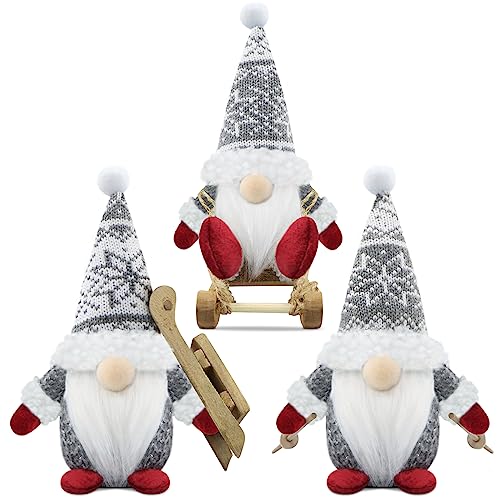 Gehydy Weihnachtswichtel Figuren 3er Set Weihnachtsdeko Wichtel...