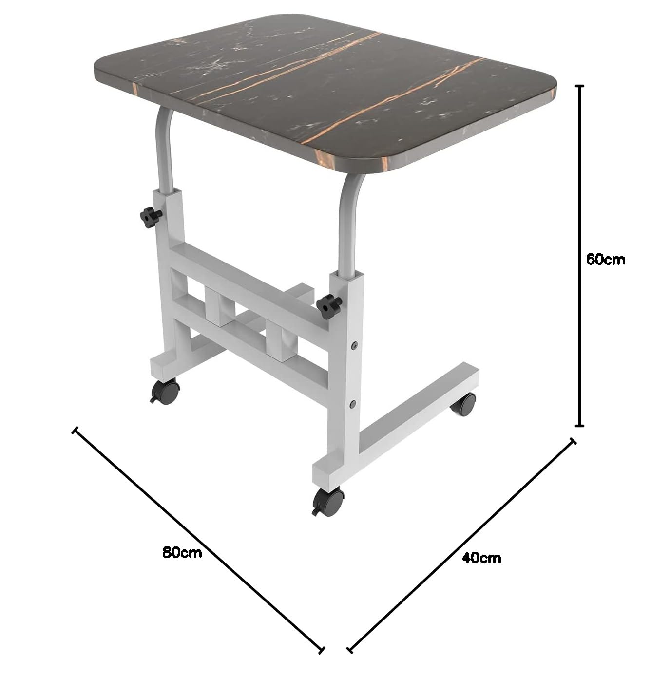 Portronics My Buddy D Wood Multipurpose Movable & Adjustable Table for Computer & Laptop(Black) 40D x 60W x 80H Centimeters 20 51XuTsBOO0L. SL1388