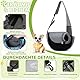 ALLSOPETS Hundetragetasche für kleine Hunde Katzen, Haustier Tragetasche Schultertasche, Atmungsaktiver Hundesling, Tragetasche für Hunde Reisen, für Outdoor Camping (Klassisches Schwarz, S)