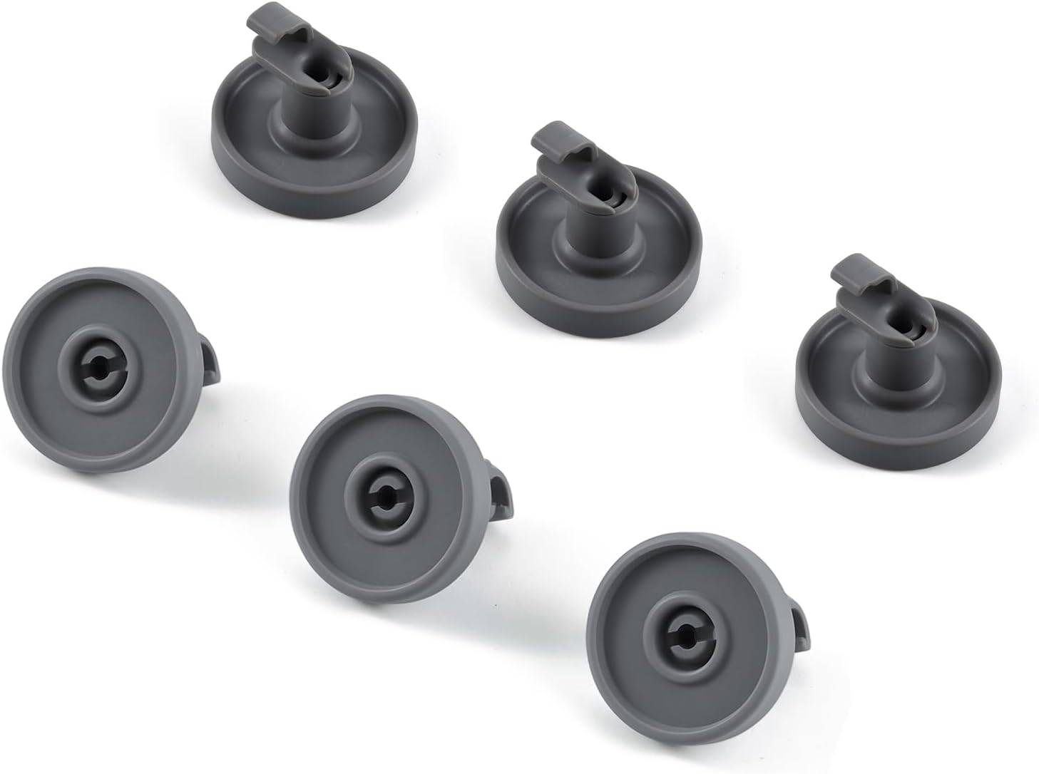 WP99002780 Dishwasher Wheels Replacement Parts for Whirlpool Lower Rack Wheel Dishrack Roller Kit Jennair Maytag Amana MDBD820AWW JDB8910AWS Dishwasher Bottom Rack Wheels Rollers Assembly 6 Pcs
