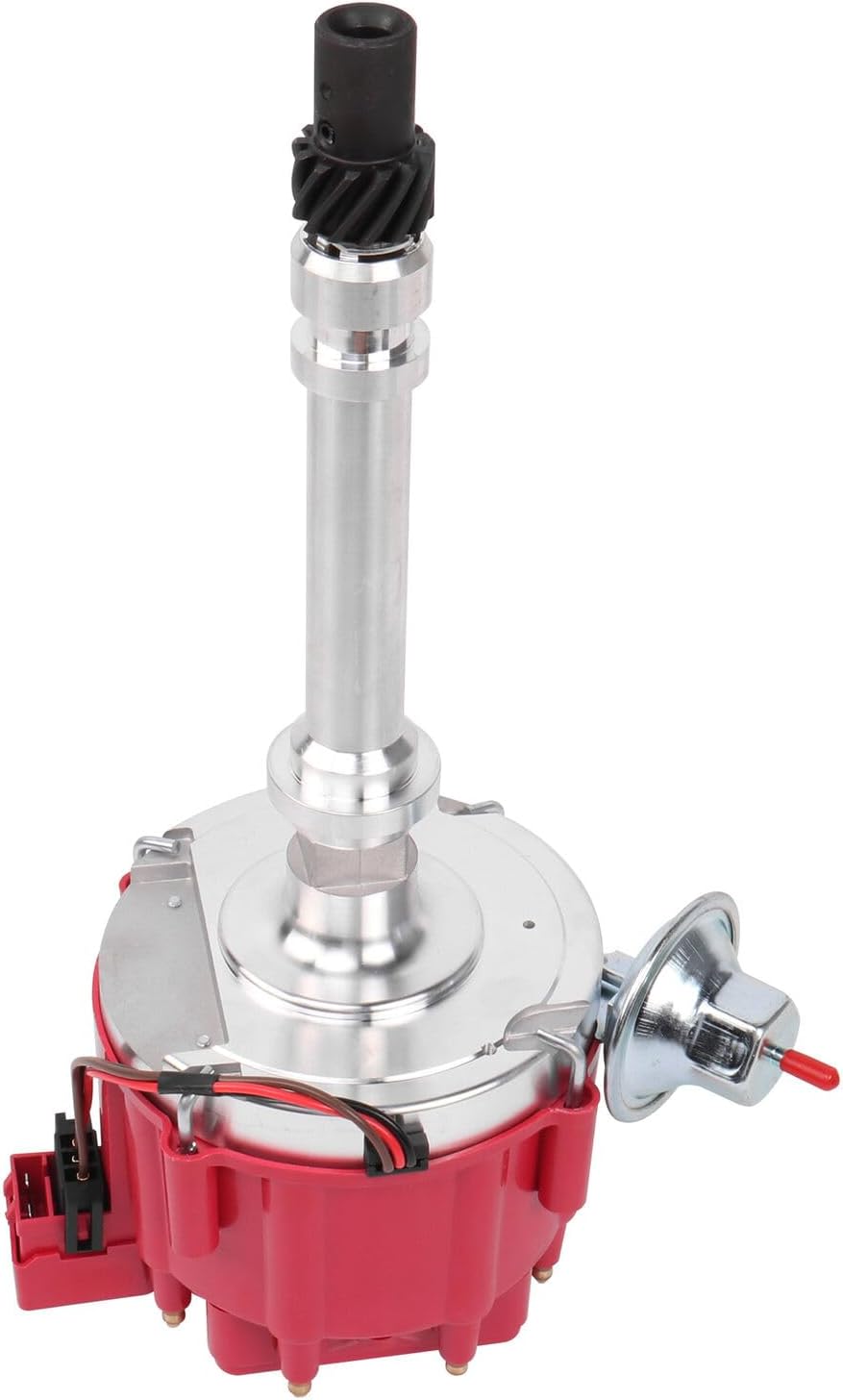 GM08 Performance HEI Distributor &Wire Kit including Compatible with Chevy 305 454 Chevrolet C10 P10 K10 GMC SBC BBC Oldsmobile Pontiac 262 267 307 327 350 5.0L 5.7L 6.6L 7.4L 4.3L