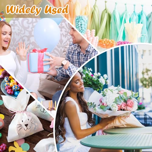 Image of 200 Sheets Tissue Paper, 20 Colors 14 inch X 20 inch Tissue Papers for Gift Bags Birthday Party Flower Decoration, Colored Tissue Paper Bulk for Packaging (Pack of 3)