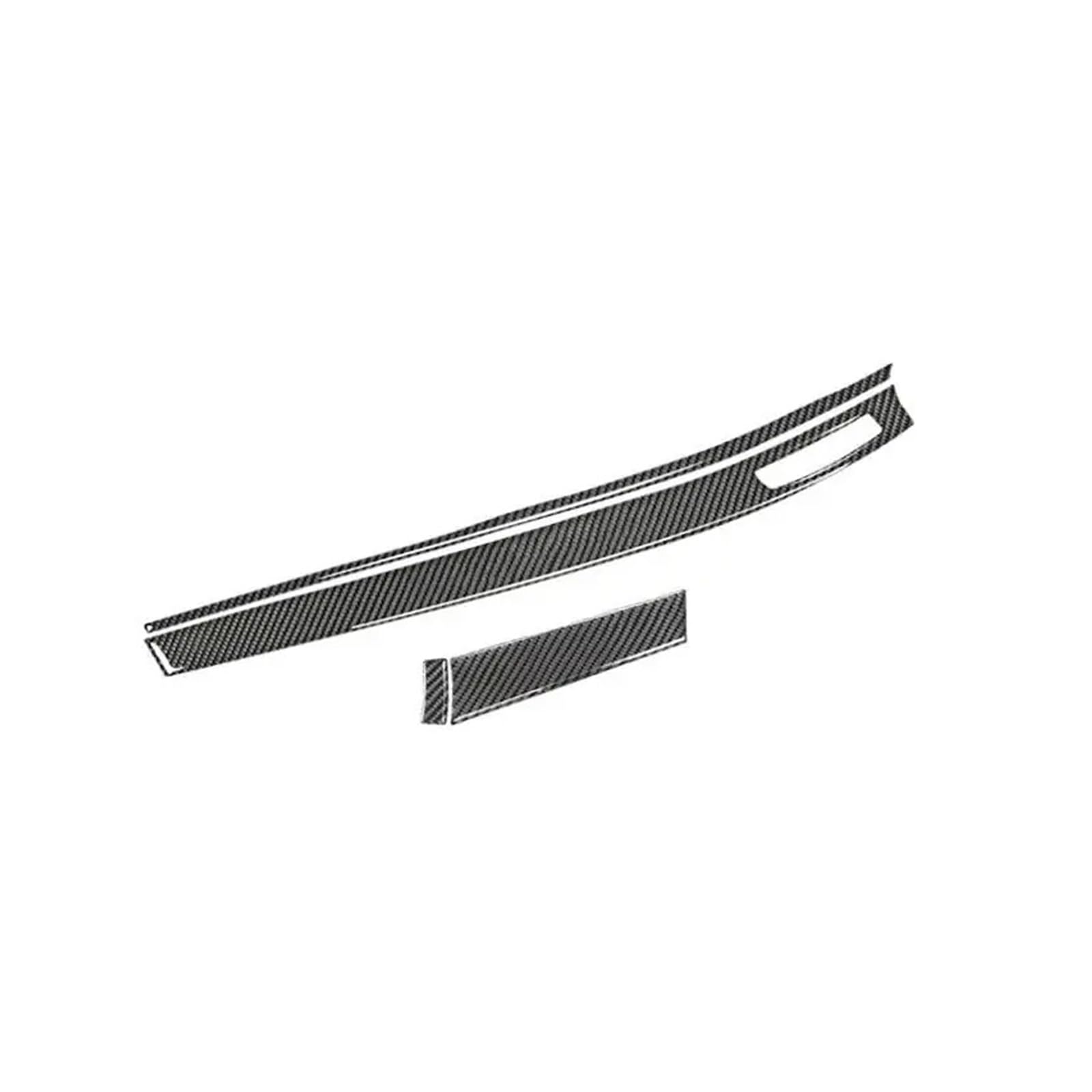 Degcaus Rhd For Mitsubishi For Lancer 2008-2013 Car Inner Sticker Soft Carbon Fiber Center Dashboard Panel Cover Strips Trim Center Console Trim(Rhd)