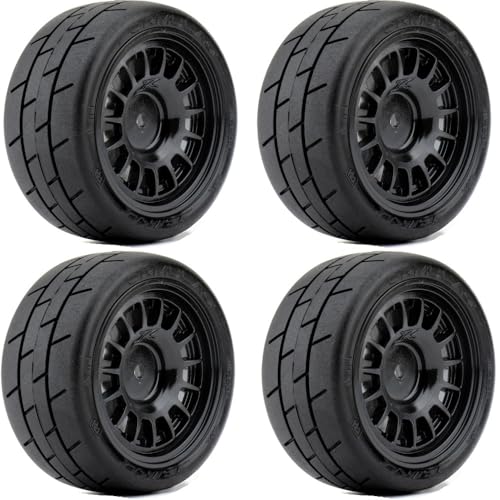 Powerhobby 1/10 RC Rally Car Mounted Tires/Wheels (4) FITS : Hpi/Traxxas/MST/Associated/Kyosho Cars (Formula - Claw)