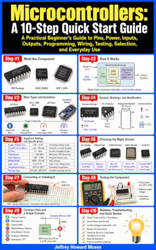 Microcontrollers: A 10-Step Quick Start Guide: A Practical Beginner’s Guide to Pins, Power, Inputs, Outputs, Programming, Wiring, Testing, Selection, and ... (Electronic Components Quick Start Guides) image 2