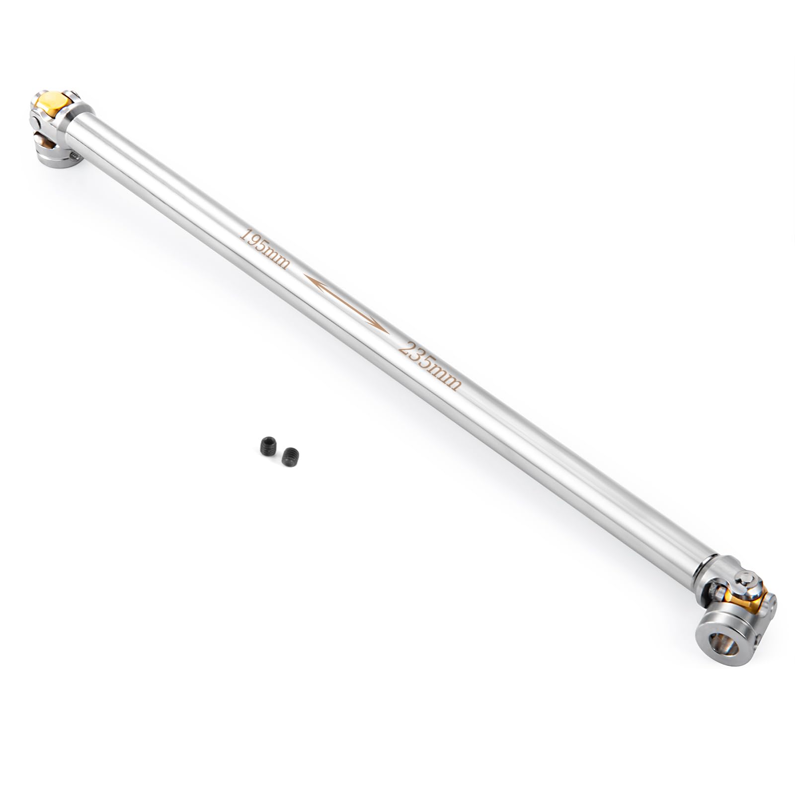 AXspeed 1Pcs Metal Drive Shaft for 1/14 RC Tamiya Tractor Climbing Trailer Upgrade Accessories (195mm-235mm) โ image 1