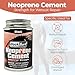 BLOCKSURF Neoprene Cement for Wetsuit Repair 2 Pack | Industrial Strength Adhesive 4 fl oz | Quick-Drying, Flexible & Durable | Ideal for Wetsuits, Gloves, Booties & More