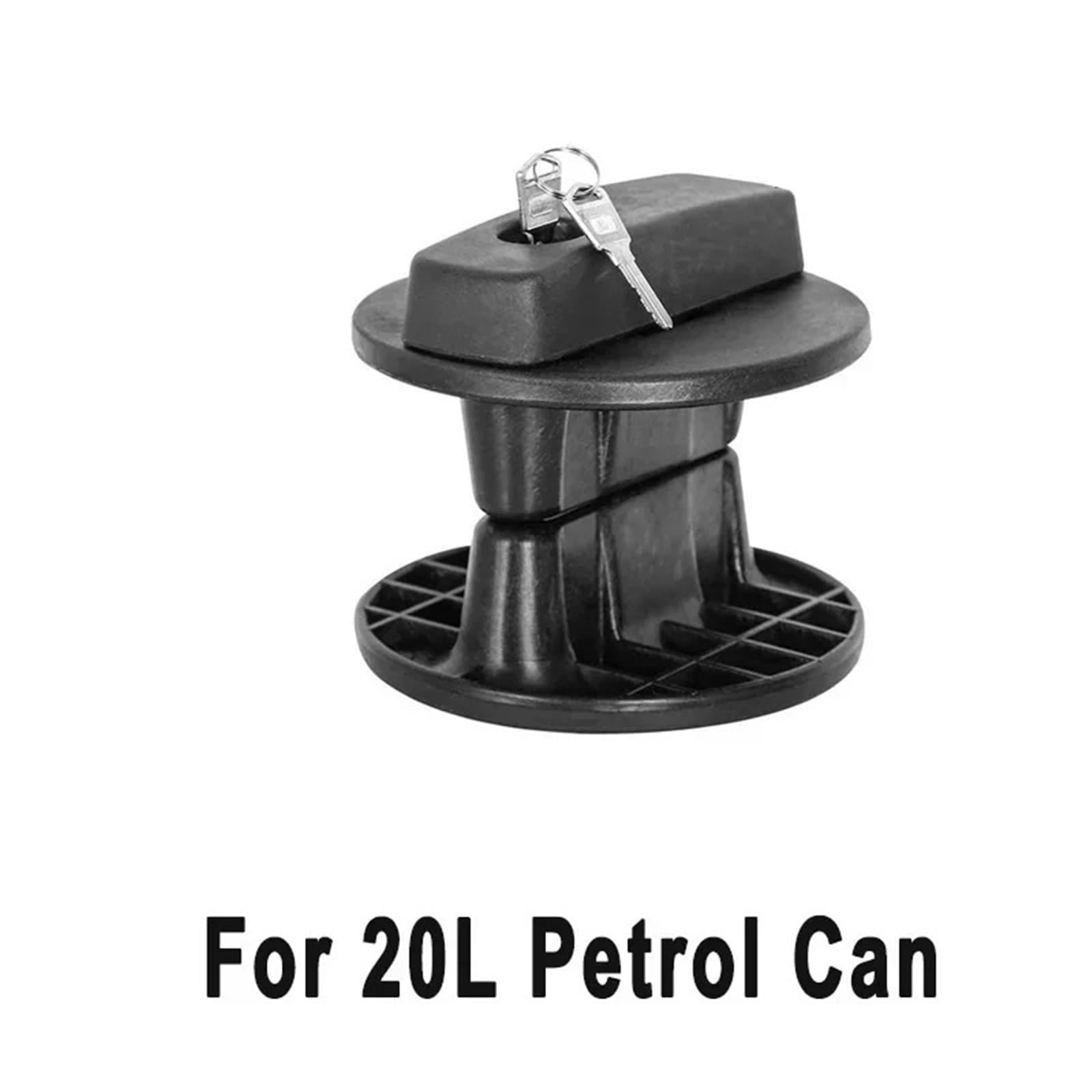 Benzinkanister Reservekanister Benzinkanister-Verriegelungshalterung für 10 20 30L Jerry Kraftstoffkanister Gastank Ölbehälter mit Schlüssel(1PC for 20L)