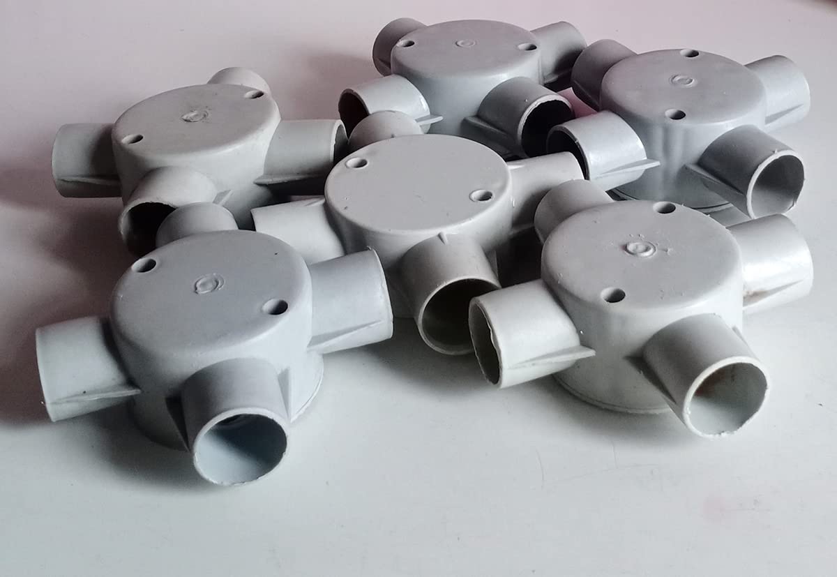 Electrical Junction Box 4 Way (3/4)" Height - 35 mm (Grey) ( 6 Pcs)-image-48