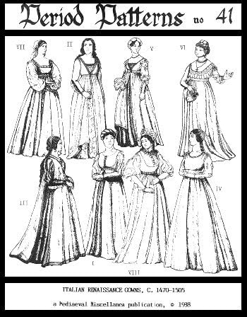 Women's Italian Renaissance Gowns Pattern