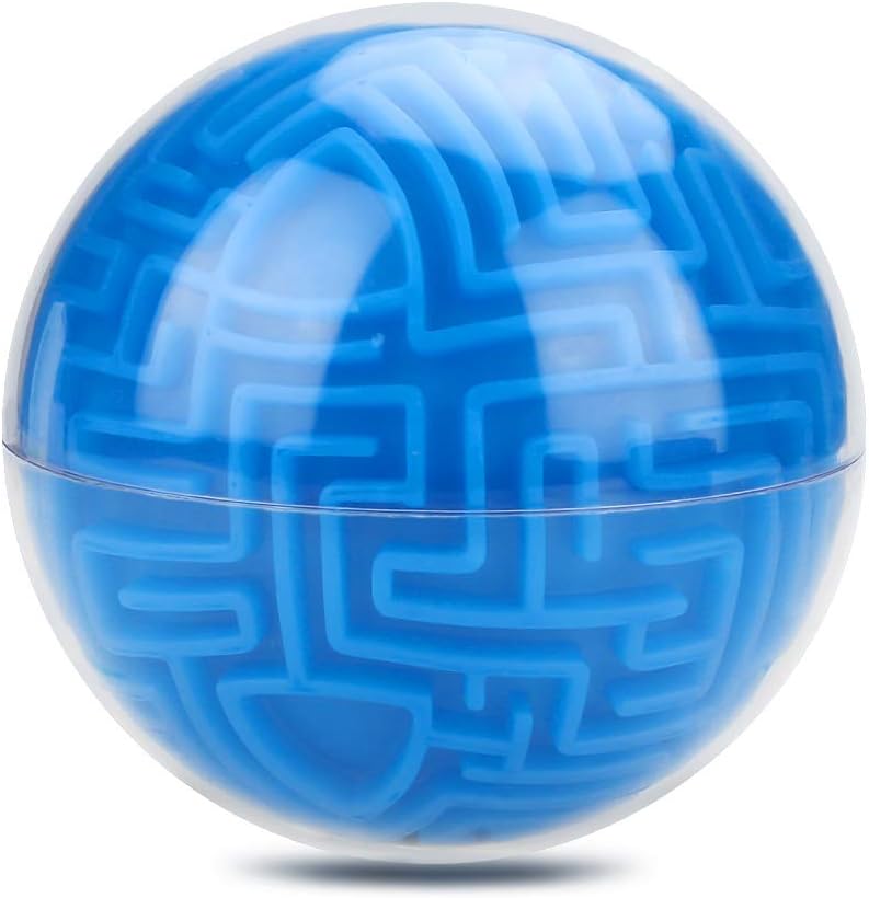 Welltop Maze Ball 3D Magic Puzzle Brain Teasers Ball Intelligence Maze Game Toy Gifts for Kids Brain, Adults Stress Relief