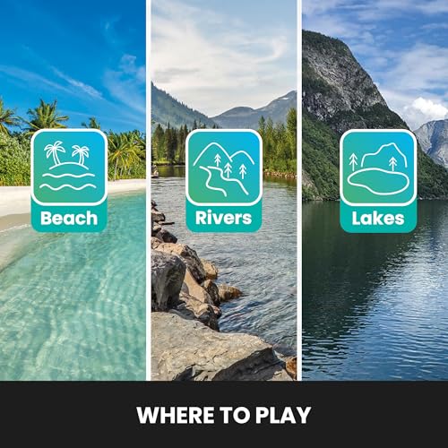 Waboba Pro Water Bouncing Ball - Wasserfestes Strandspielzeug, Poolspiele für Kinder & Erwachsene, Outdoor-Spaß - Abstract Art (6,6 cm)