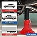 Garvee Heavy Duty Pin Type Professional Car Jack Stand with Lock, Automotive Jack Stands, Low Profile Jack Stand for Supporting Trucks Trailers Car, 12 Ton (26,400 lb) Capacity, Red, 1 Pair
