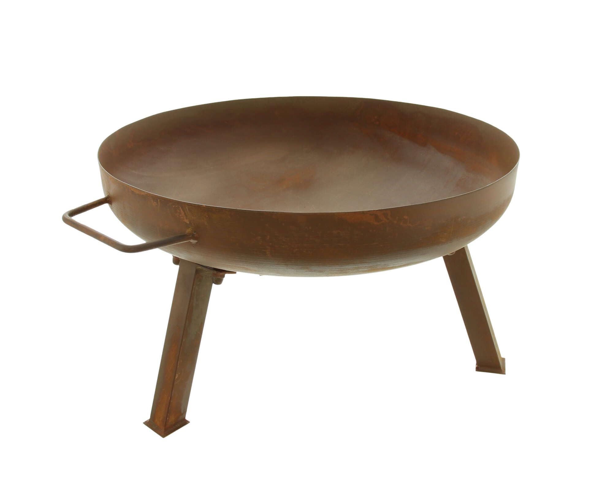 Dekoleidenschaft Brasero en acier Corten, Ø 50 cm, métal avec finition rouille, brasero de jardin, feu de camp
