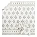 Levtex Home - Kamira Ochre Quilt Set - Full/Queen Quilt and Two Standard Shams - Bordered Floral - Ochre, Grey and Cream - Quilt (88x92in.) and Shams (20x26in.) - Reversible - Cotton