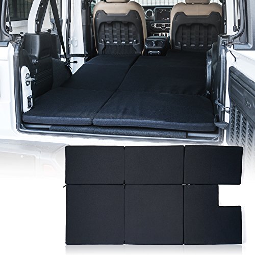 Xprite Black Mattress Sleeping Camping Bed Pad Platform, NitePad Sand Premium 1.5-inch Thick Portable Trunk Cushion Compatible with 2018-2021 Jeep Wrangler JL #1