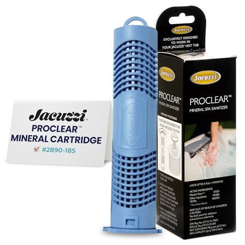 Jacuzzi ProClear Mineral Spa Sanitizer Cartridge – 2890-185, Hot Tub Mineral Cartridge for J-300,...