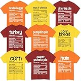 Nutrition Thanksgiving Food T-Shirt, Fall Tee, Grateful Family Group Shirt