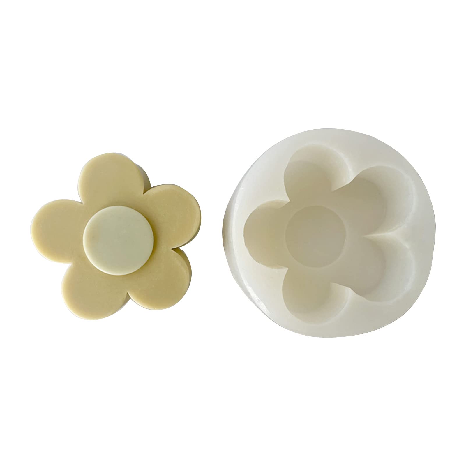 NEWFT 3D Flower Silicone Rubber Flexible Food Safe Mould Clay Resin Ceramics Candy Fondant Candy Chocolate Soap Mould
