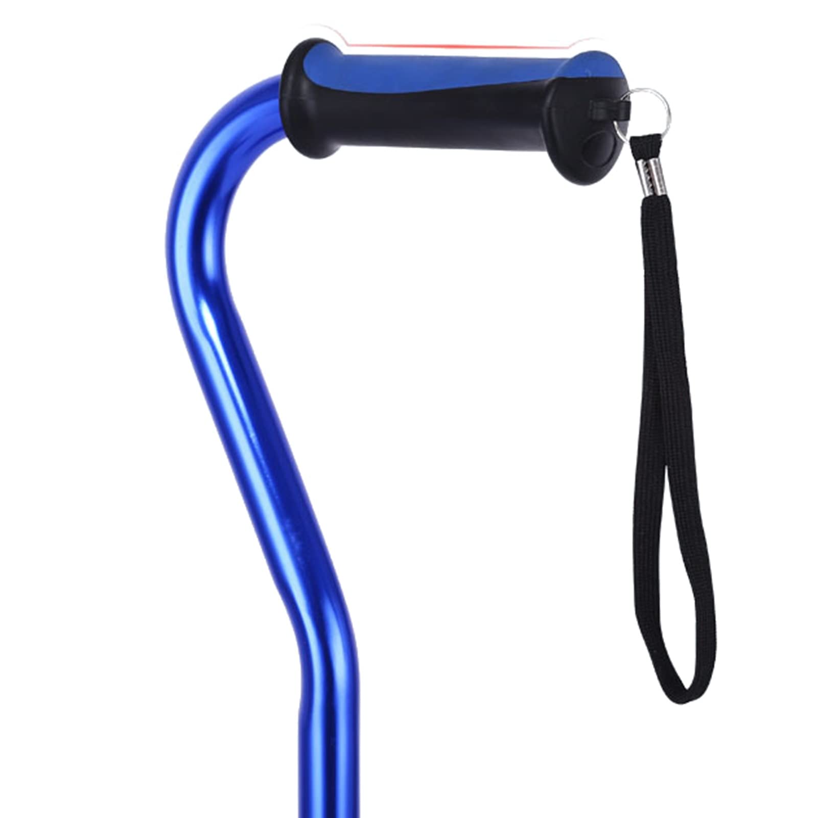 Bastone Quadripode, Bastone Leggero in Alluminio, Stampelle da Passeggio Regolabile per Anziani (Color : Bleu, Size : 71-94cm/28-37)