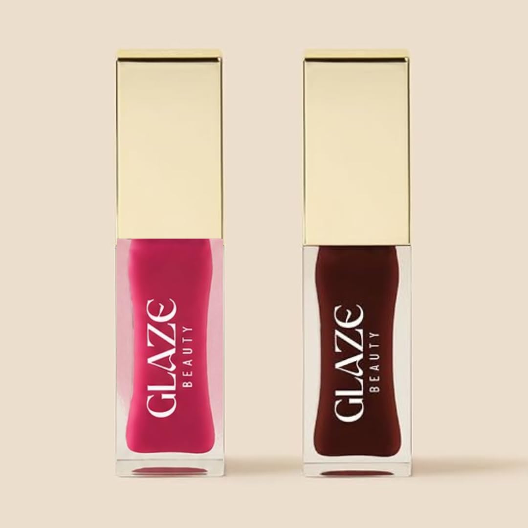 Lip Oil Combo Pack of 2-60% Dark & Hibiscus Jam | Peppermint | Hydrating | Non-Sticky | Glossy Finish | Lip Care-image-41