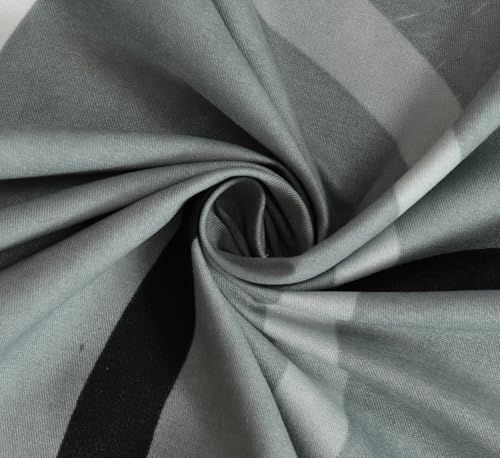 Image of IVAZA Ezyption Cotton Soft and Warm Mix N Match Bedsheet Set for Double Size Bed Soft Durable bedsheet with 2 Pillow Cover Grey Circle