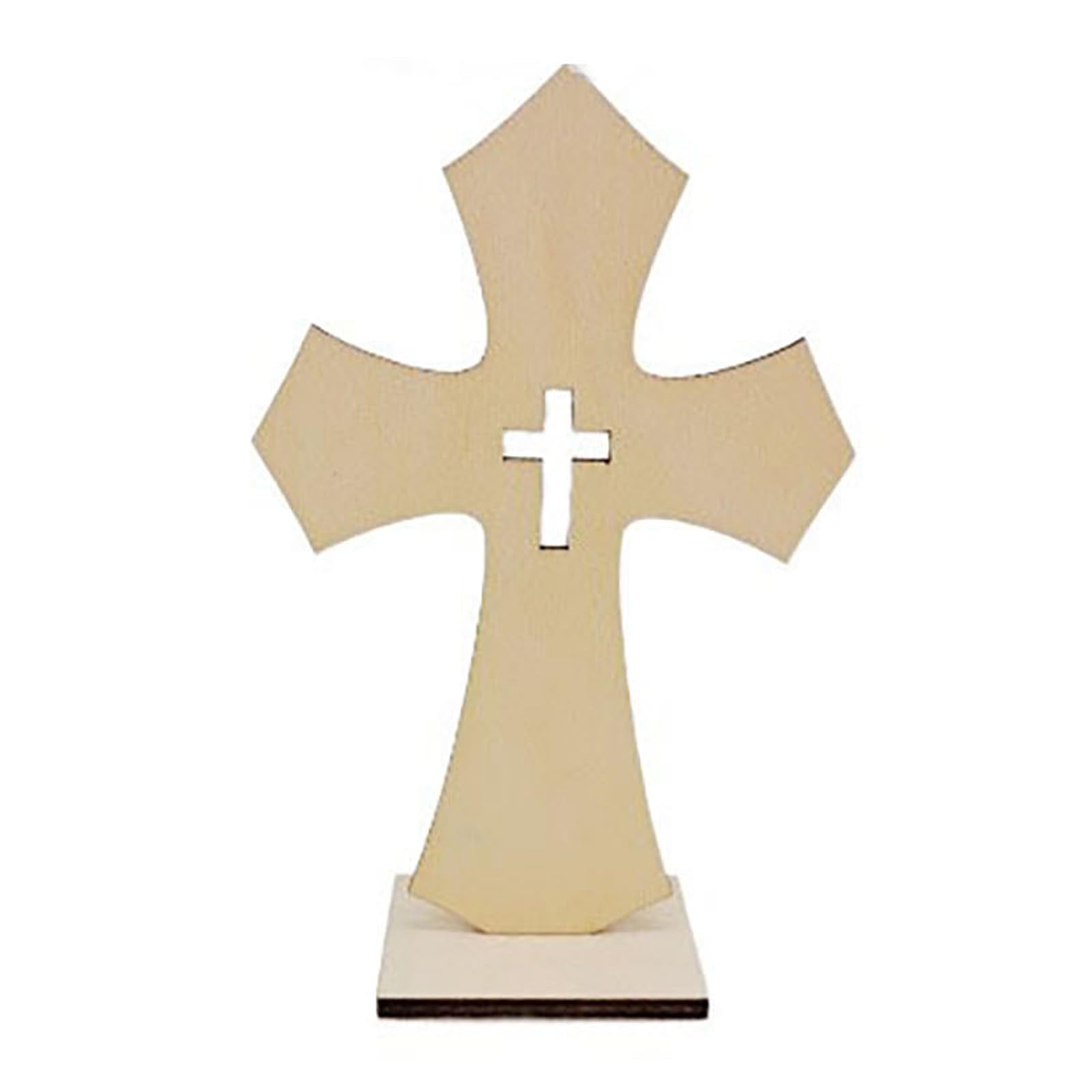 carotoe Of 10 Small Wood Crosses for Crafting and Display Perfectly for Religious Home Decoration Home Decoration