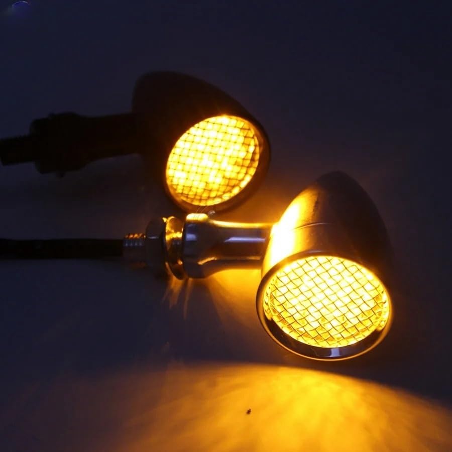 Clignotant pour moto avec boîtier aluminium 10mm anti-vibration - 6