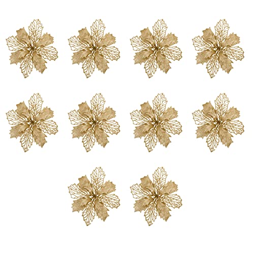 Fleurs de Noël pour Sapin et Déco de Mariage Féerique à Paillettes