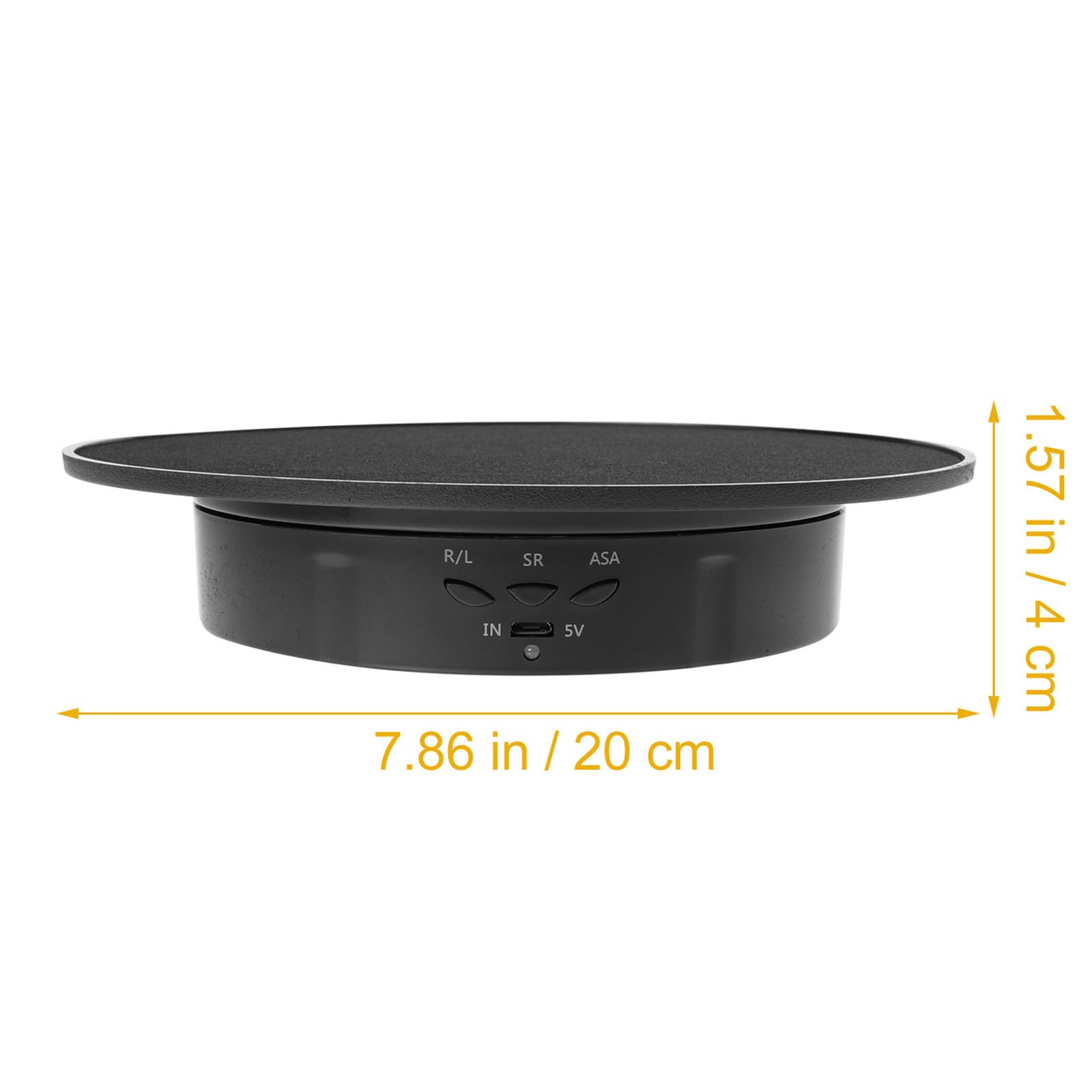 Piattaforma Girevole Elettrica Display Nero Abs per Riprese