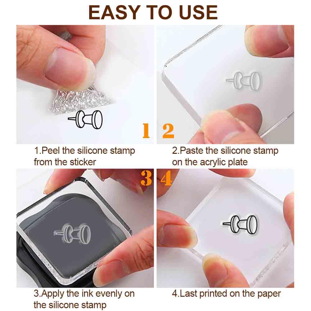29 Pcs Journal Stamps - Card Making & Scrapbooking -5