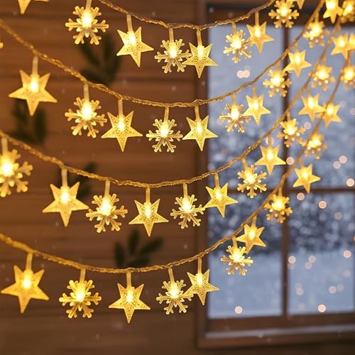 Homirty USB Lichterkette Weihnachten 6m 40 LED - Sterne...