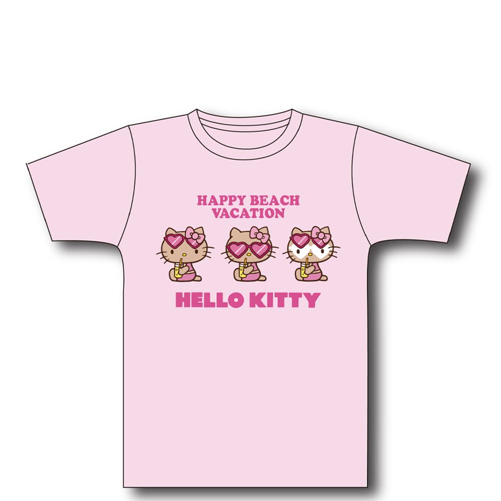 Amazon | [くば笠屋] サンリオ 日焼けキティ HELLO KITTY T-SHIRTS
