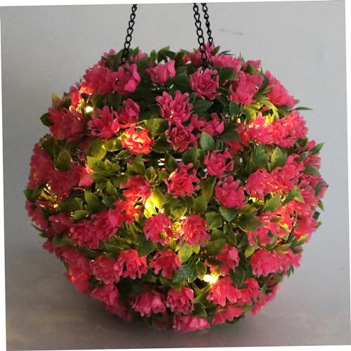 Bolas topiarias con luces solares para decorar exteriores sin regar ni cablear 8