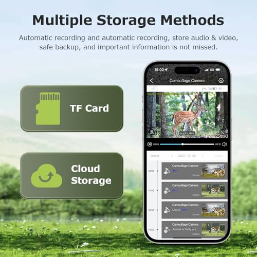 Miniatura 6 de Naudrevel Cámara Fototrampeo 4g Con Gps Compatible Con Sim, Solar Con Batería, Sd 32gb Incluida, Visión Nocturna Hd, Ip66, Ideal Para Exterior Y Campo, App Ucon Verde