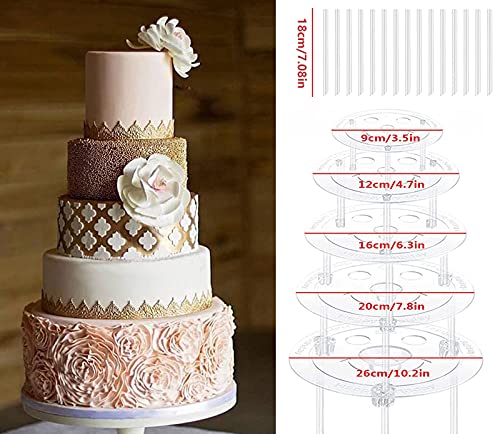 Lostwry Alzate per Torte, 5 Piatti Separatori per